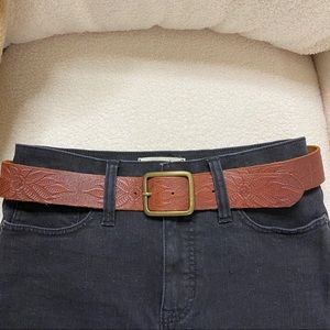 Leather belt